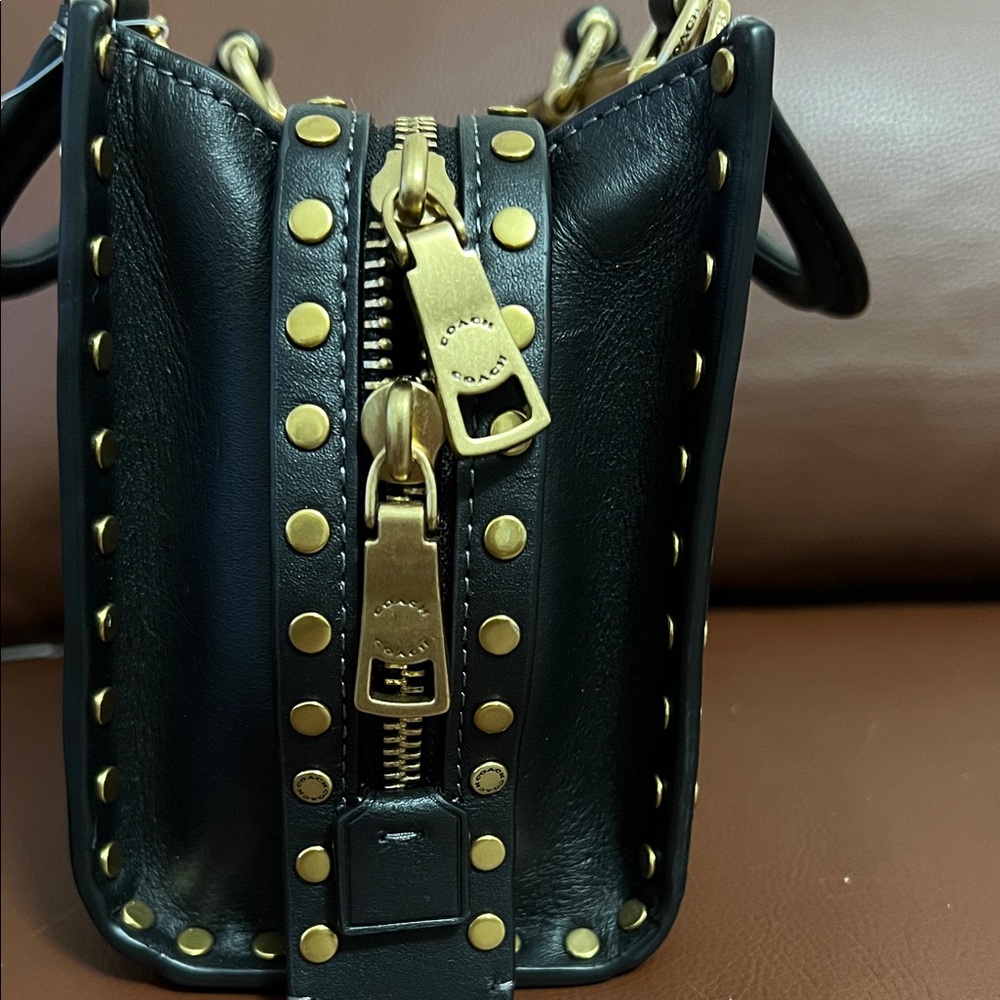 Coach Black Studded Women's Mini Bag - Picture 4 of 12